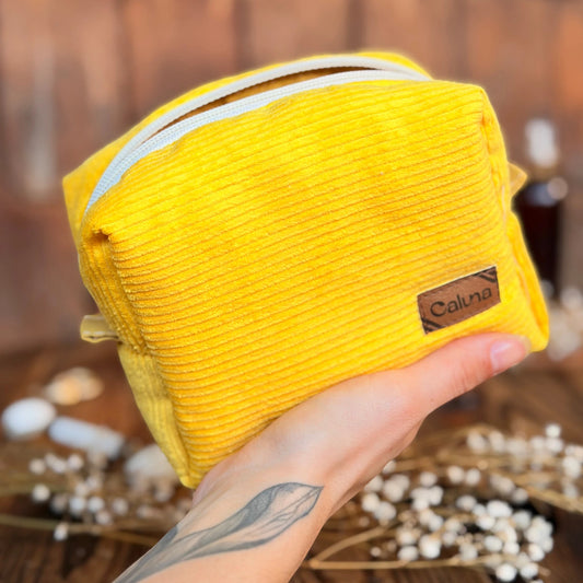 Cosmetiquero/Neceser Cubo - Pixel Amarillo - Capacidad sorprendente en formato compacto