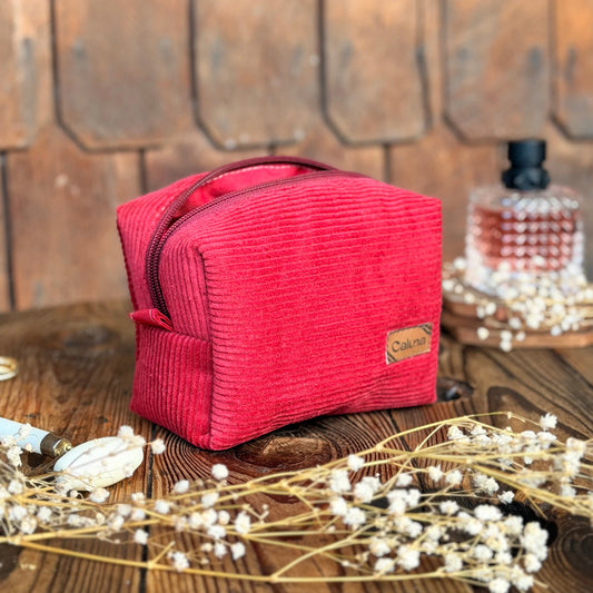 Cosmetiquero/Neceser Cubo - Pixel Rojo - Capacidad sorprendente en formato compacto