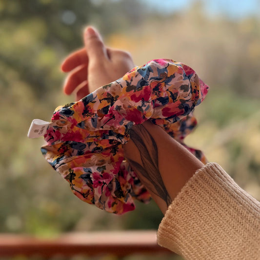 Scrunchie/Collet de Tela - Rosa silvestre - Suavidad y protección para tu cabello
