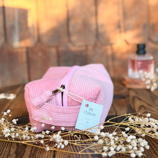 Cosmetiquero / Neceser Trotamundos - Palo rosa -  Hecho a mano, resistente y pensado para acompañarte a todas partes